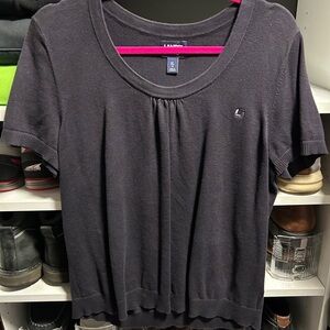 Lands' End Chase apparel Women's Black Top